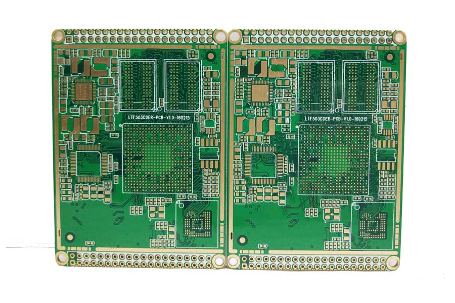 6層沉金阻抗半孔電路板，車載智能終端smt貼片加工廠