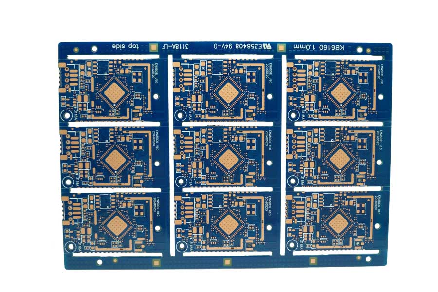 雙面OSP阻抗半孔電路板,電子調諧器、智能控制器smt貼片加工廠