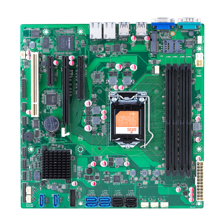 micro-ATX工業主板smt貼片加工_PCBA加工廠家_案例  micro-ATX工業主板smt貼片加工_PCBA加工廠家_案例